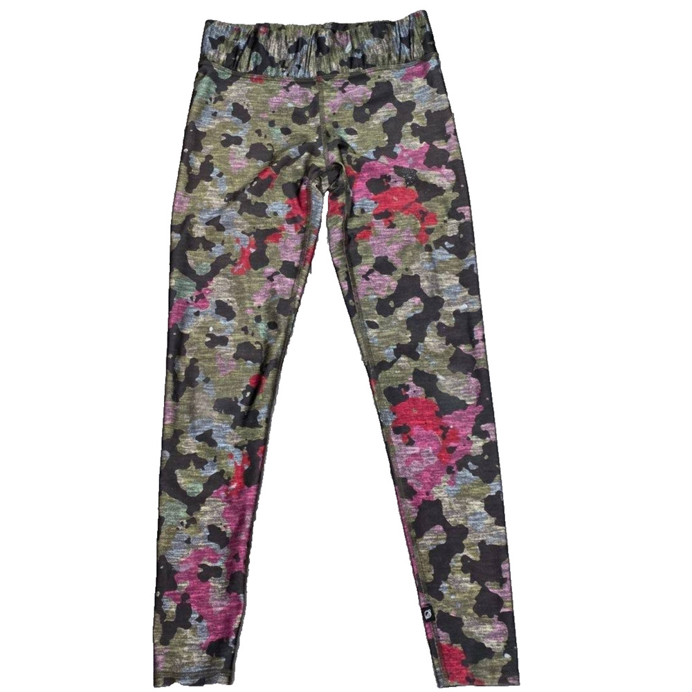 Zara Terez Multicolor Camouflage Cropped Leggings Medium A005086